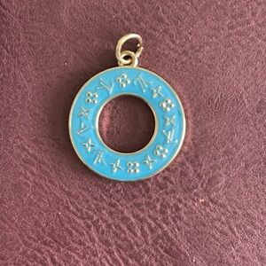 Blue Donut Charm for Bags & Bracelets